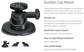 360Fly Suction Cup Mount