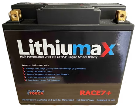 Lithiumax Race 7+ 700CA Battery